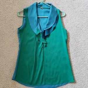 Elie Tahari 2 tone blouse size S
